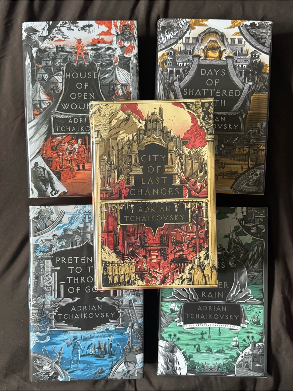 Adrian Tchaikovsky The Tyrant Philosophers  
series